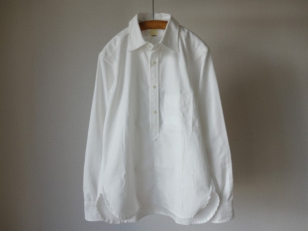 【日本製】TATAMIZE タタミゼ クレリック プルオーバーシャツ L モカ 日本製】TATAMIZE タタミゼ クレリック プルオーバーシャツ L モカ