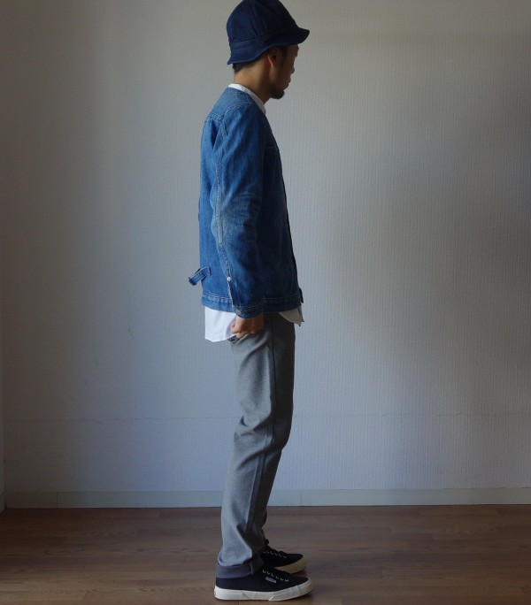 オーディーナリーの新たな名作の予感。ノーカラーデニムジャケット