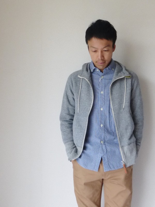 大人もスウェットパーカー着たいですよね Re made in tokyo japan comoda-明石の小さな洋服屋