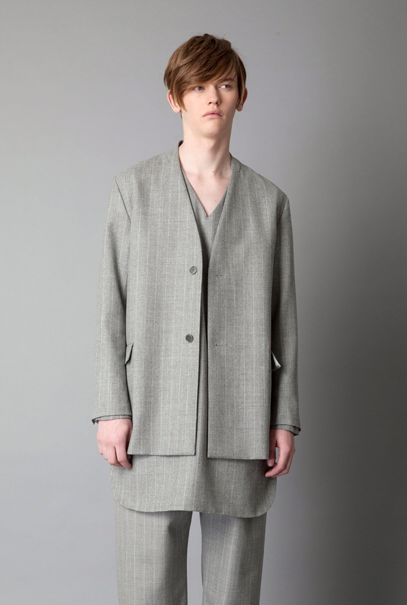 豊富な，最新作 ETHOSENS /エトセンス ウールサージノーカラー