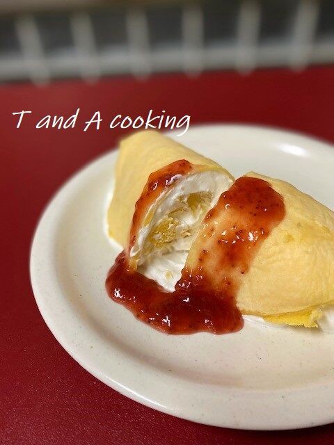 子供と一緒につくる お菓子 オムライスケーキ T A Cooking