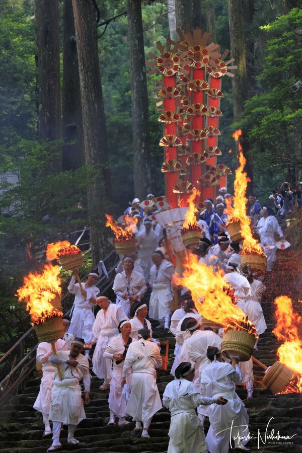 和歌山県那智勝浦町の那智の扇祭り 7月14日分4-4。 : 風景写真家・西川