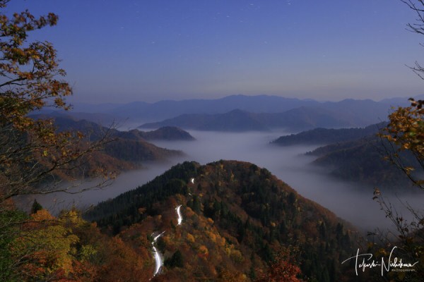 滋賀県高島市の小入谷の紅葉と雲海 11月11日分3-1。 : 風景写真家 