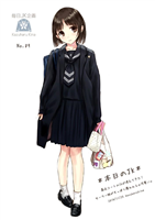 可愛い女子高生の制服イラストが話題に エン速