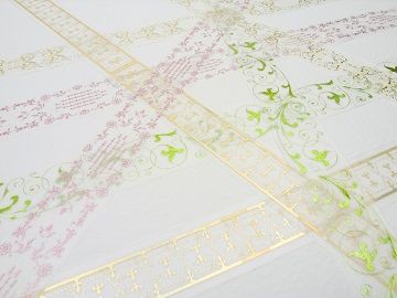 花形装飾活字 箔押しマスキングテープ : ようこそ！行列のできる