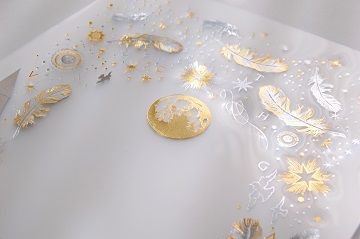 白夜飛行 』 2色箔押しクリアファイル（ clear plastic file