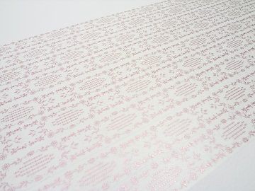花形装飾活字 箔押しマスキングテープ : ようこそ！行列のできる