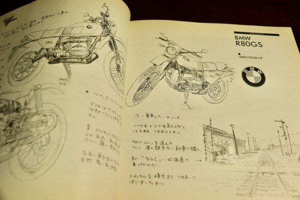 摺本好作のバイク・イラストレイテッド〜僕の駆ったバイクたち」摺本好作 : アコードワゴンとCBR400RとNS50Fと