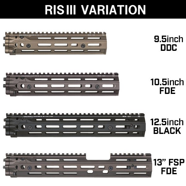 M4用 DANIEL DEFENSE RISⅢ タイプ HANDGUARD 10.5inch ( ダニエル