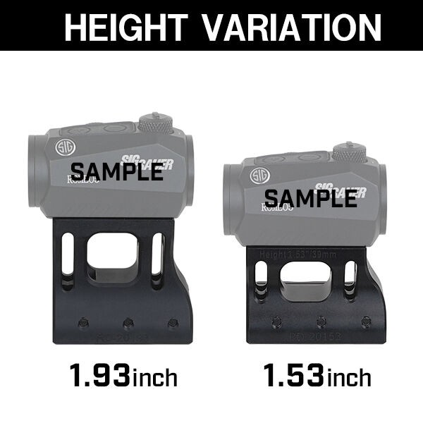 SPUHR タイプ T1/T2 CompM5 系用 Mount H49mm/1.93inch ( マウント RD