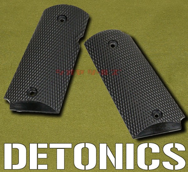 デトニクス系用 チェッカード グリップ パネル BK(DETONICS