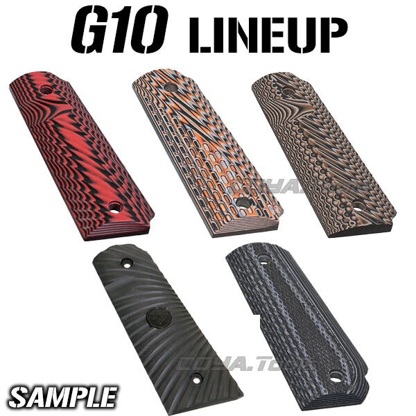 CoolHandタイプ 1911 G10 GRIPS BROWN(M1911 MEU VZ グリップ : COYA