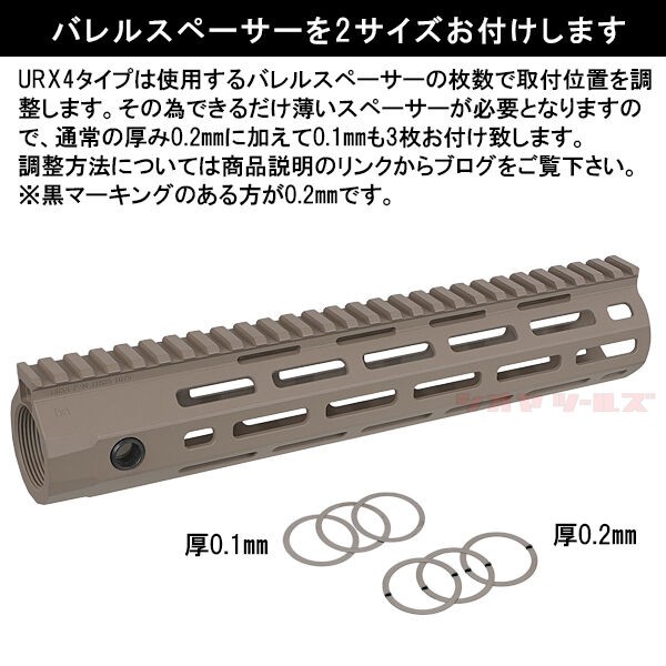 ナイツ URX 4 タイプ HANDGURAD 10.75inch TAN M-LOK ( KAC Knight's