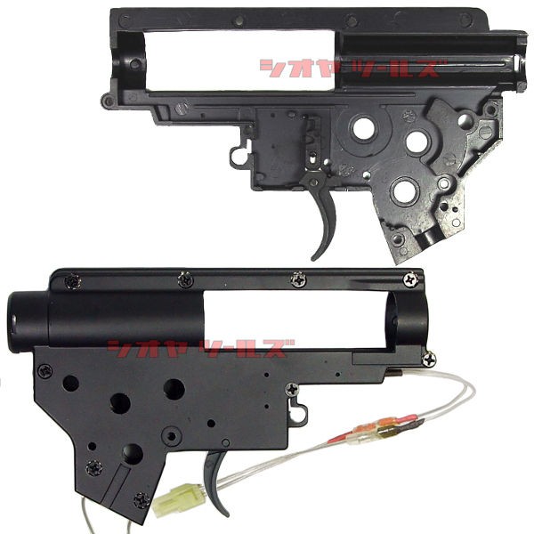 ★マイクロスイッチ★AF製 マルイ 電動M4用 Ver2 フルコンプ メカボックス 後方配線(メカボ クイックチェンジ スプリングガイド ARMY FORCE ARMY FORCE製 マイクロスイッチ 強化メカボックス Ver2 (メカBOX