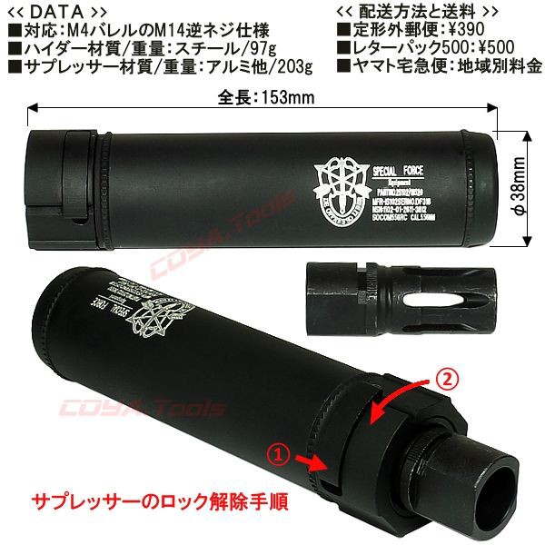 SUREFIRE SOCOM556 RCタイプ サイレンサーSET(SFシュアファイアM4サプレッサー : COYA Tools のblog