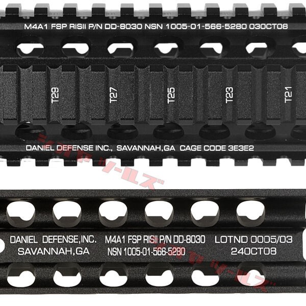 New DANIEL DEFENSE M4A1 RISⅡ FSP タイプ HANDGUARD BK(SOPMOD