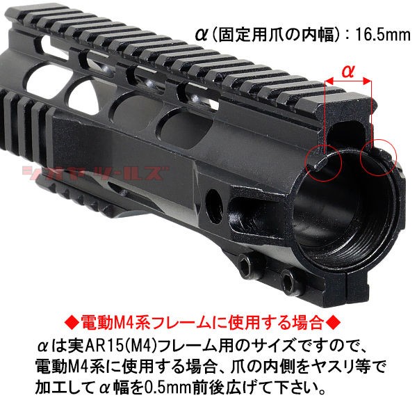 G＆P シャークMロック16.2インチShark M-LOK M4