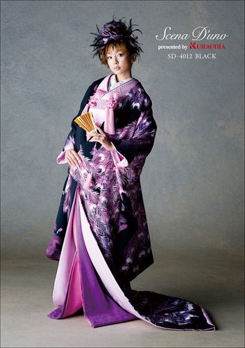 希少】シェーナドゥーノ 神田うの カラードレス 花柄 紫 結婚式 神田うの」