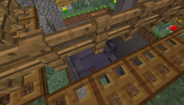 炭鉱山っぽい穴を掘ってみる４ Minecraft クラフト生活記