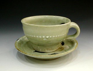 益子焼　水留良雄作 益子 水留良雄作