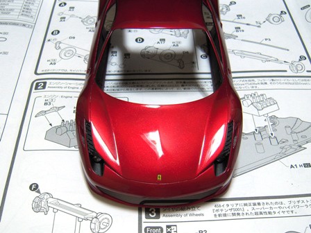フジミ フェラーリ 458 イタリア 1/24 プラモデル 完成済み ジャンク品