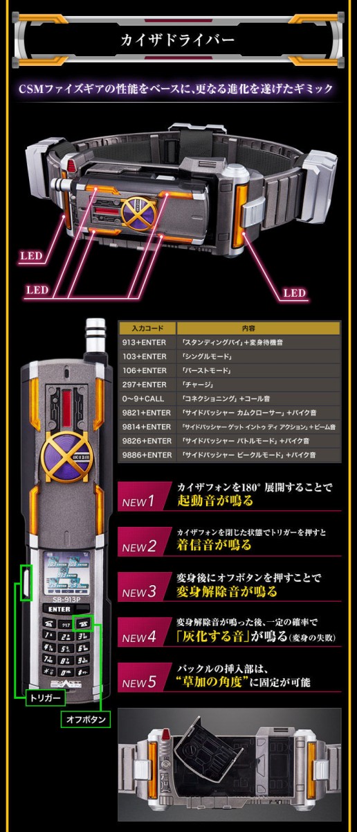 プレバン】CSMカイザギア 予約受付開始！ : 特撮玩具好きの部屋