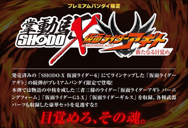 プレバン限定 Shodo X 仮面ライダーアギト 新たなる目覚め 特撮玩具好きの部屋