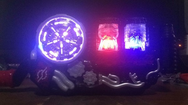発光DXビルドドライバーLED改造リペイント　ラビット＆タンクフルボトルセット 発光DXビルドドライバーLED改造リペイント ラビット＆タンク