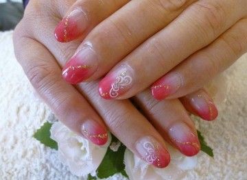 上品ネイル レッドピンク お正月 ネイル大好き Nail Diary