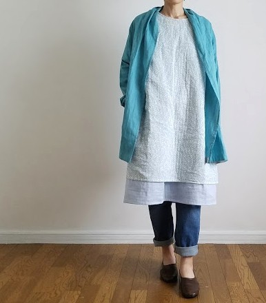 おおっと 水色のカーディガンを紹介していませんでした ミドル丈です 洋服を作る人 Crochetpicot