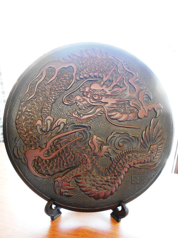 日光彫り　文芸作品　おぼん 日光彫り 文芸作品 おぼん - お椀・ボウル・鉢