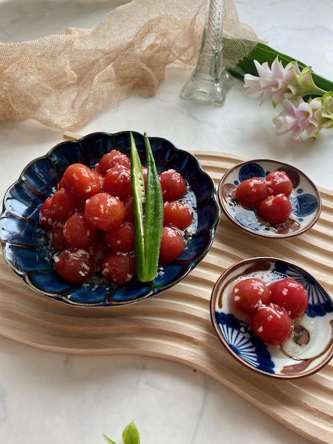 福島県産チェリートマトと新しょうがの白だしジュレ ローマのおいしい生活in東京 Powered By ライブドアブログ 福島県産チェリートマトと新しょうがの白だしジュレ ローマのおいしい生活in東京 Powered By ライブドアブログ