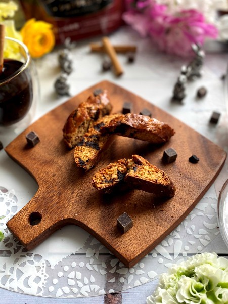 バターもオイルもなし ２度焼くから香ばしいチョコレート入りビスコッティ ローマのおいしい生活in東京 Powered By ライブドアブログ