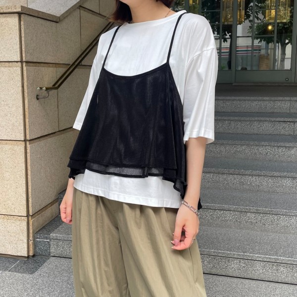 メッシュベロアキャミソールのご予約も本日から承ります