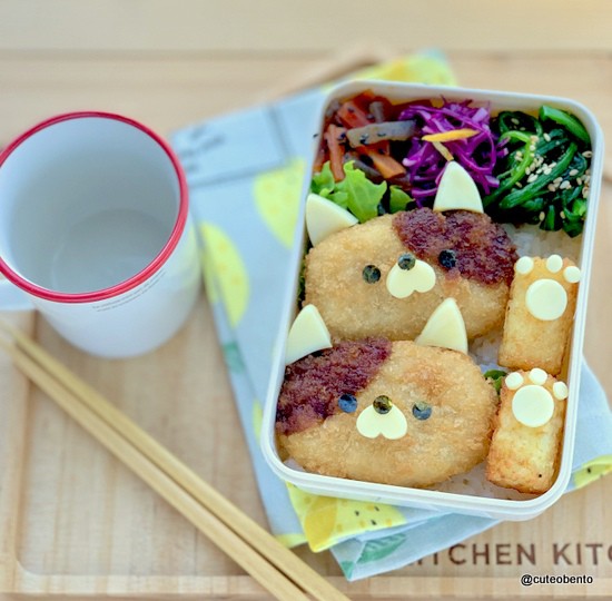 かわいく簡単 冷食 レンチン 常備菜で作るねこちゃんのキャラ弁 きょうのおべんとう Powered By ライブドアブログ