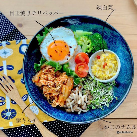 お皿の色別 ワンプレートの盛り付け方 きょうのおべんとう Powered By ライブドアブログ