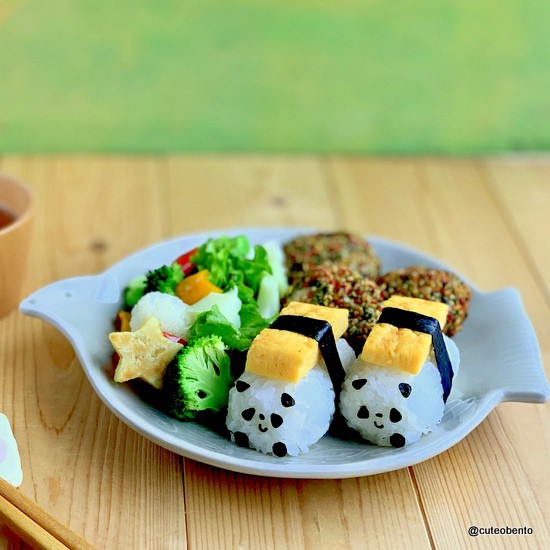 お子様ランチ♡パンダ&ねこ ほじり