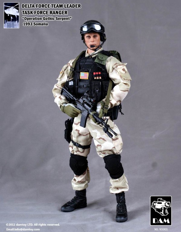 1/6 ブラックホークダウンフィギュア デルタ隊員リーダー