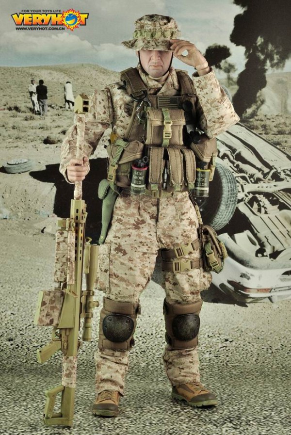Veryhot アメリカ海兵隊 バレット M スナイパー狙撃手 Usmc Barrett M Sniper 1 6 フィギュア用ミリタリーコスチューム 武器セット Cutieplusのブログ
