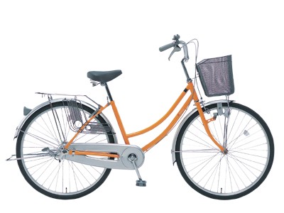 ママチャリ　MAMARI オレンジ 知らないうちに進む進化の形 : サイクルロード ～自転車への道