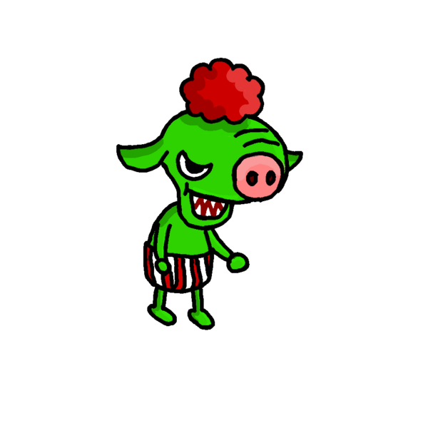 城とドラゴン ゴブリン 無料イラスト