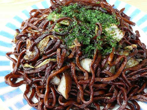 岩崎屋 黒い焼きそば 太田市 Soba De Sova