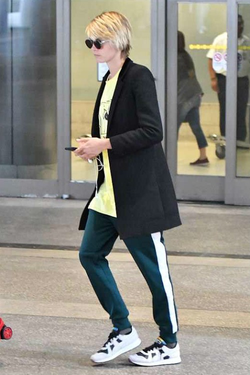 新品 カーラデルヴィーニュ ファッション モデル スウェット ジョガー パンツ