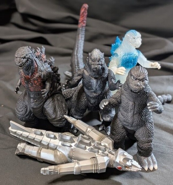 ゴジラ・メカゴジラ飛行形態 他（バンダイ）ムービーモンスター5体
