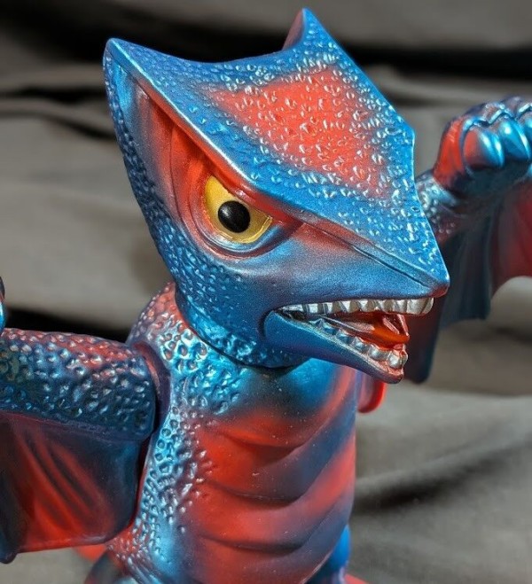 ギャオス（マルサン）電撃怪獣大作戦ソフビフィギュア : 恐竜怪獣大