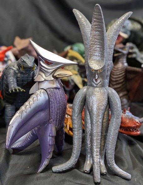 昭和～平成ガメラ＆登場怪獣（バンダイ）＆ビッグサイズソフビ他17体