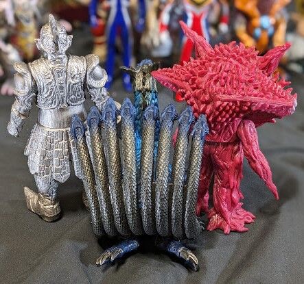 ウルトラマンガイア天使降臨セット＆登場怪獣（バンダイ）ソフビ