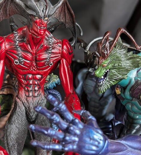デビルマン（フューチャーモデルズ）開封済4体セット : 恐竜怪獣大