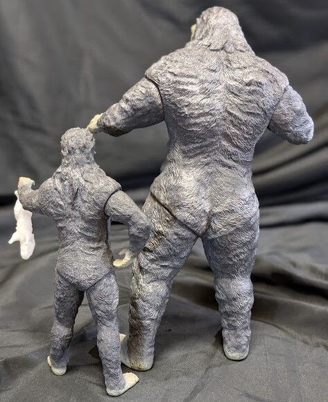 獣人雪男（エクスプラス）ソフビフィギュア 親子2体セット : 恐竜怪獣