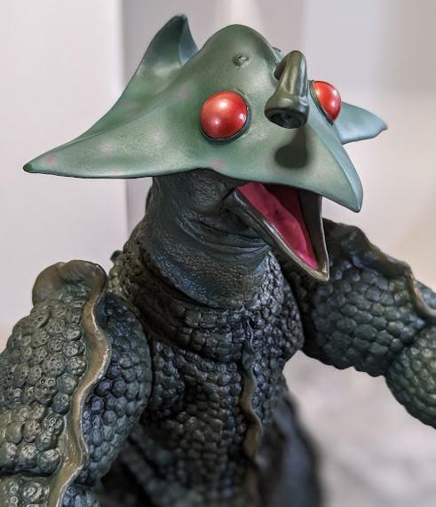 宇宙大怪獣ギララ（エクスプラス）箱付ソフビフィギュア : 恐竜怪獣大